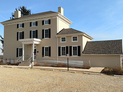 photo of exterior of renovated farmhouse at Dixon Meadow Preserve