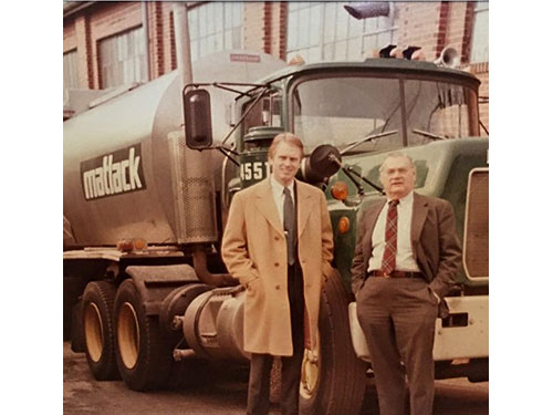 photo of Edwin Stulb III and IV in front of a tanker truck